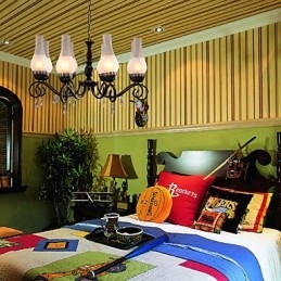 Lampadario classico tradizionale dipinto stile candela 8 luci E26/E27 nero e bianco 72 cm