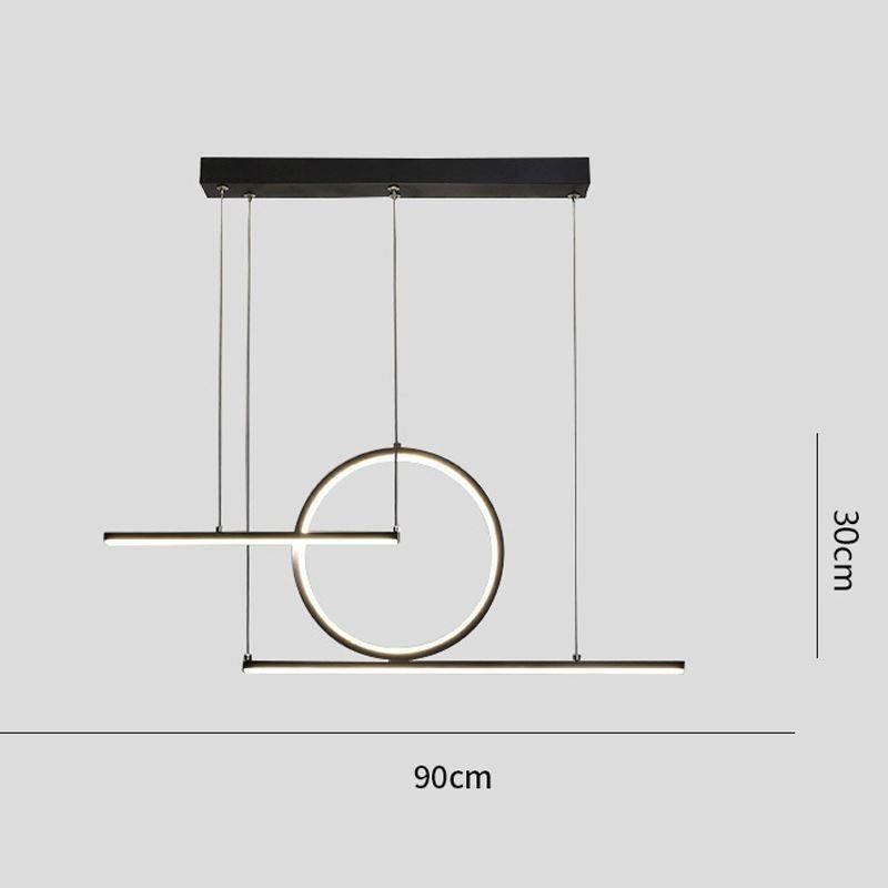 Lampada a sospensione LED minimalista nordica L90 × A30 cm
