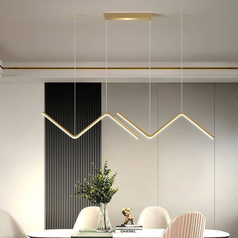 Lampada a sospensione LED minimalista nordica 24W 1920 lm L90 x A24 cm