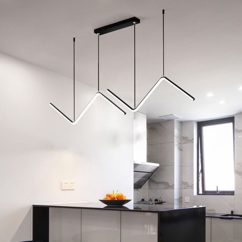 Lampada a sospensione LED minimalista nordica 24W 1920 lm L90 x A24 cm