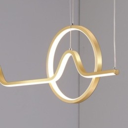 Lampada a sospensione LED minimalista nordica 52W 4160 lm L90 × A30 cm