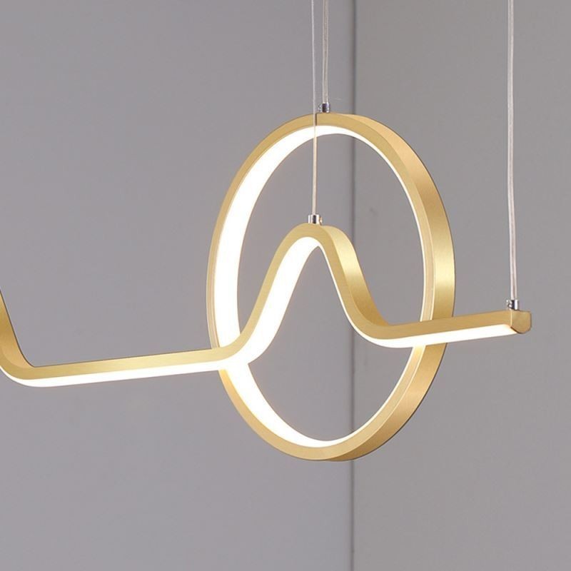 Lampada a sospensione LED minimalista nordica 52W 4160 lm L90 × A30 cm