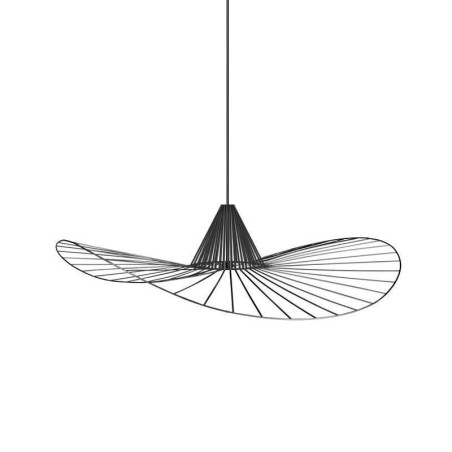 Lampada a sospensione in ferro stile cappello di paglia, 1 luce