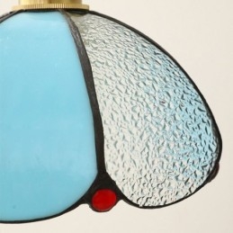 Lampada a sospensione in vetro a petalo minimalista, 1 luce, E26/E27