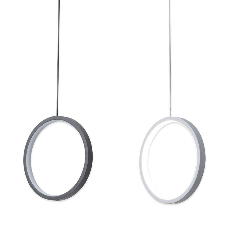 Lampada a sospensione ad anello minimalista da soffitto LED