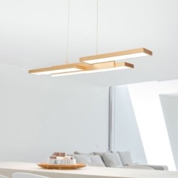 Lampada a sospensione LED moderna 5 luci dimmerabile 3000-6000K, alluminio e acrilico
