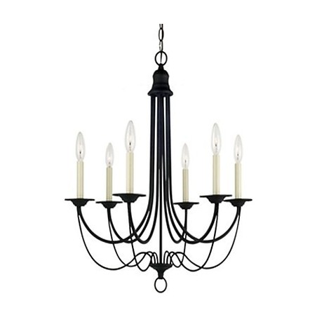 Lampadario in metallo elettroplaccato stile candela
