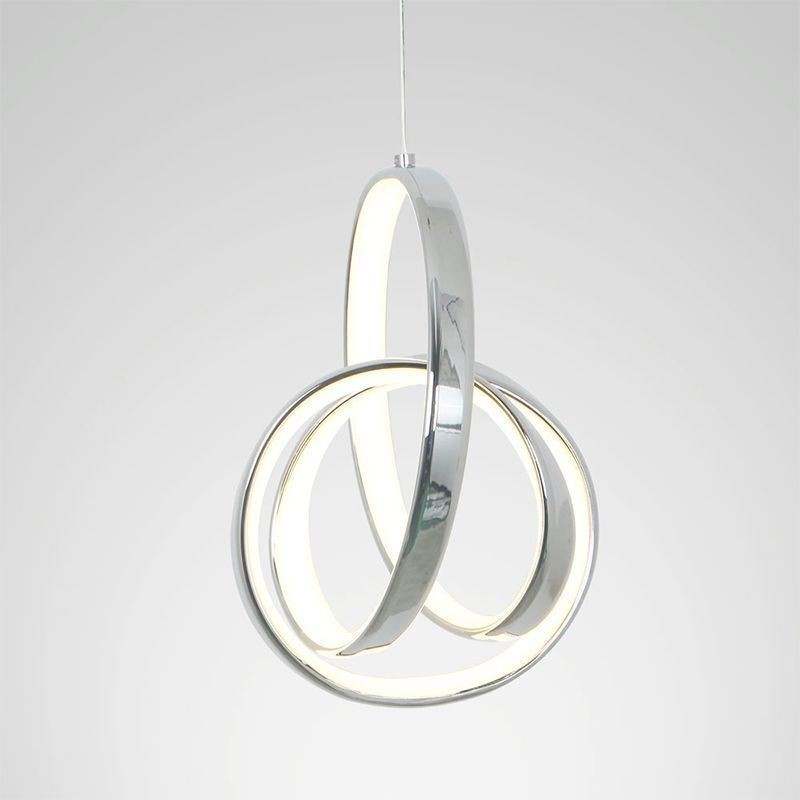 Lampada a sospensione a LED ad anello irregolare 10 W 18x23 cm