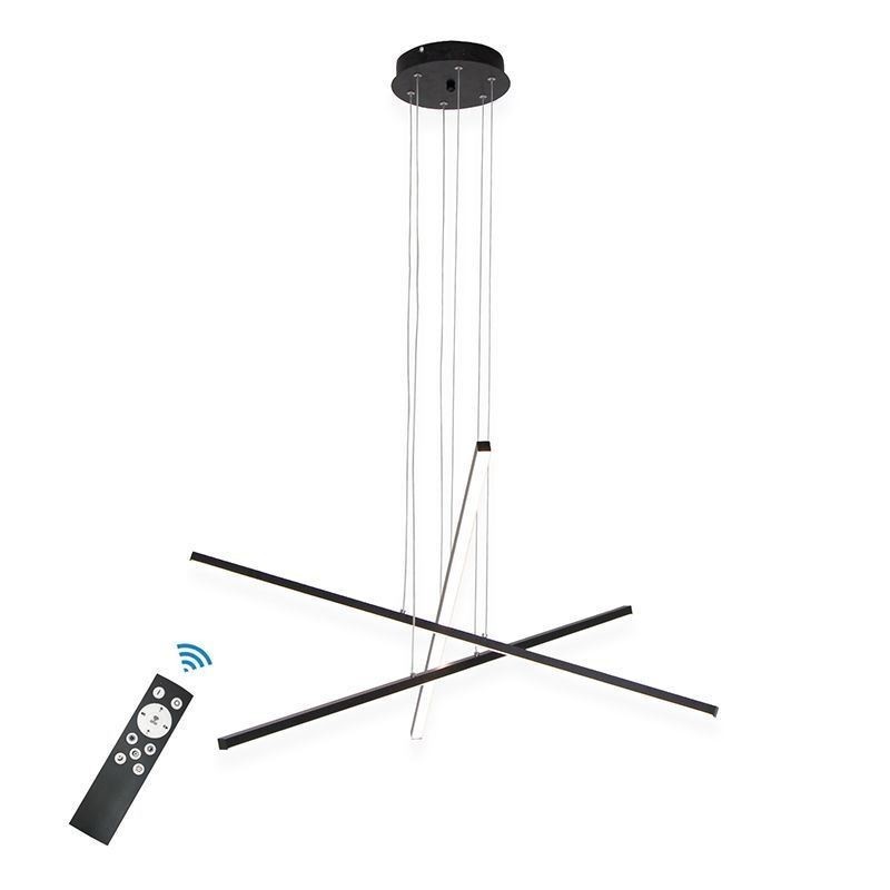 Lampada a sospensione LED lineare moderna decorativa 3/6 luci 30/60W