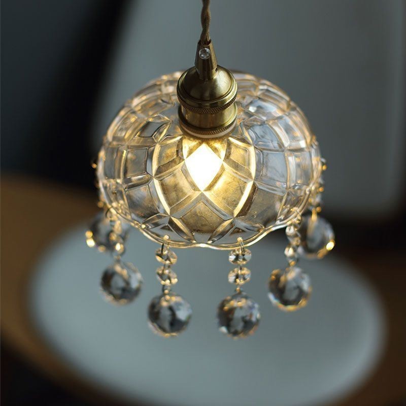 Lampada a sospensione mini moderna in vetro 1 luce