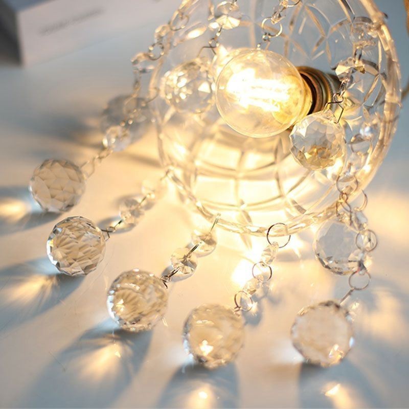 Lampada a sospensione mini moderna in vetro 1 luce