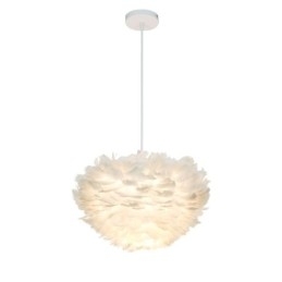 Lampadario a sospensione decorativo in piuma, stile moderno semplice, E26/E27