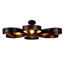Lampada a sospensione moderna vintage a forma di fiore in ferro
