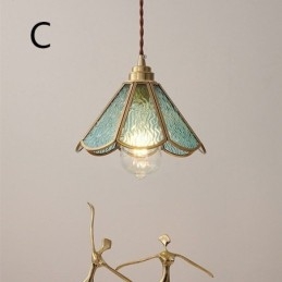 Mini lampada a sospensione in vetro moderna semplice, E26/E27, 20 x 19 cm