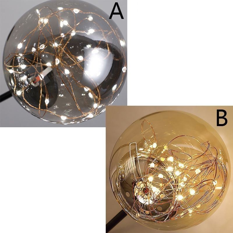 Lampada a sospensione LED Magic Bean Gypsophila in vetro stile nordico