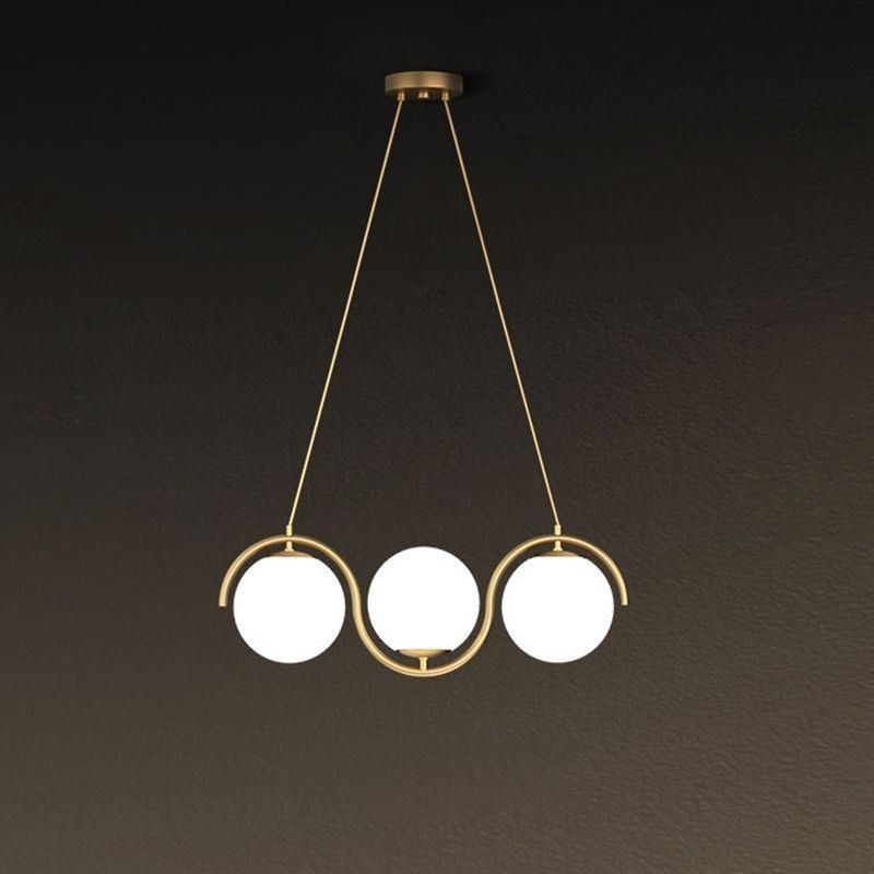 Lampada a sospensione LED moderna a globo in vetro