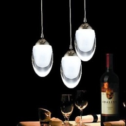 Lampadario a sospensione moderno classico country in vetro cromato