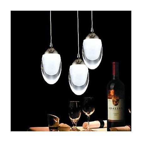 Lampadario a sospensione moderno classico country in vetro cromato