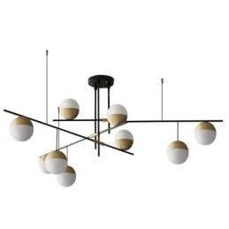 Lampadario a sospensione LED a sfera in vetro