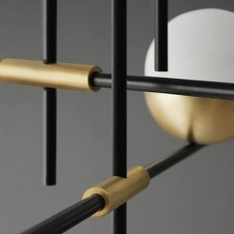 Lampadario a sospensione LED a sfera in vetro