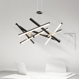 Lampada a sospensione LED moderna semplice a forma di nido d’uccello in gel di silice