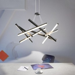 Lampada a sospensione LED moderna semplice a forma di nido d’uccello in gel di silice