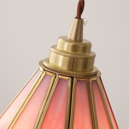 Lampada a sospensione in vetro stile giapponese retrò a petalo E26/E27 20×26 cm