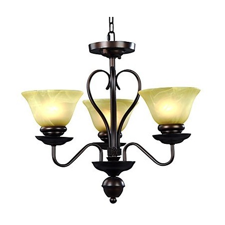 Lampadario classico in vetro a 3 luci E27