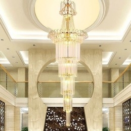 Lampadario a sospensione in cristallo stile europeo