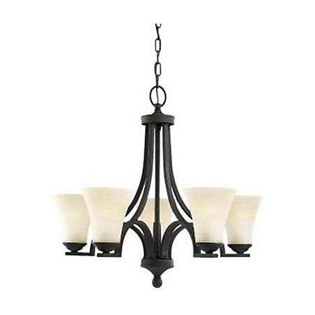 Lampadario classico dipinto 1 livello argento con paralume in vetro bianco 54x56 cm