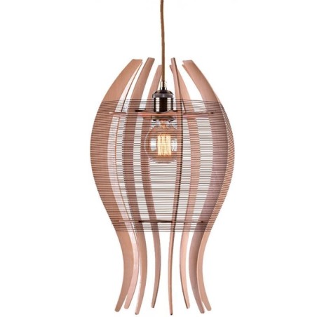 Lampada a sospensione nordica fai da te a forma di pesce in legno