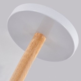 Lampada a sospensione in legno stile nordico macaron