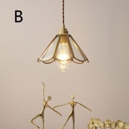 Mini lampada a sospensione in vetro moderna semplice