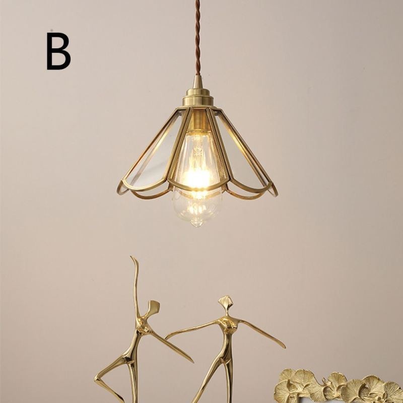 Mini lampada a sospensione in vetro moderna semplice