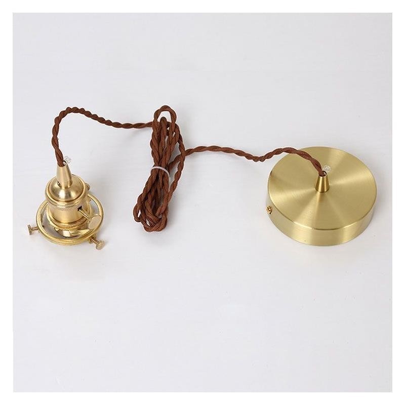 Lampada a sospensione moderna minimalista in vetro e ottone 13x23 cm E26/E27