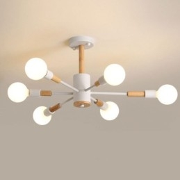 Lampada a sospensione nordica a forma di fagiolo, 6/8/10 luci, E26/E27
