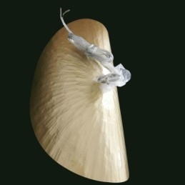 Lampada a sospensione in ottone a foglia di loto, moderna, E12/E14, 1 luce