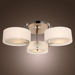 Lampadario a filo moderno cromo 3 luci