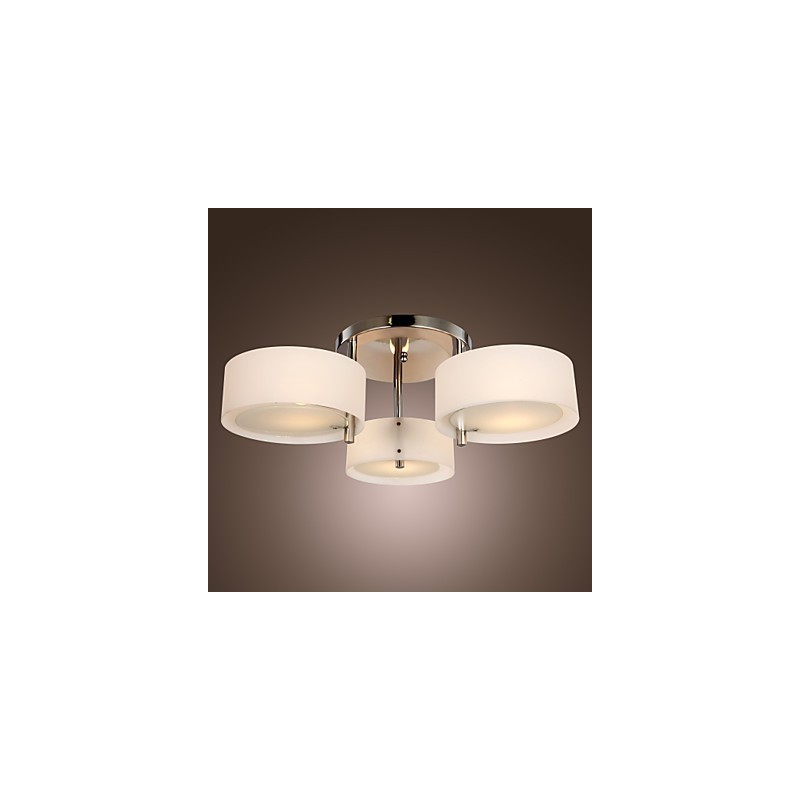 Lampadario a filo moderno cromo 3 luci