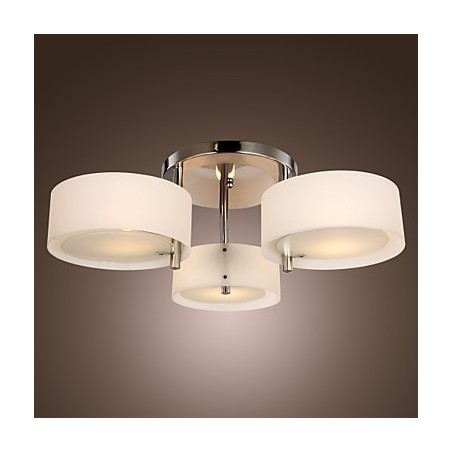 Lampadario a filo moderno cromo 3 luci