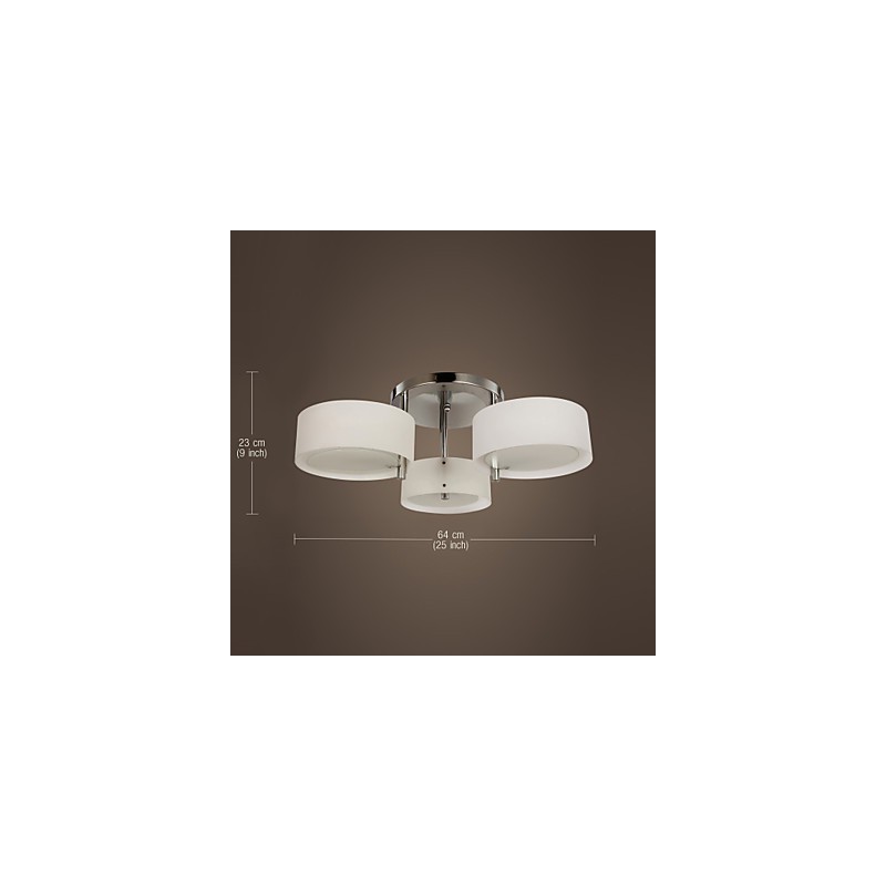 Lampadario a filo moderno cromo 3 luci