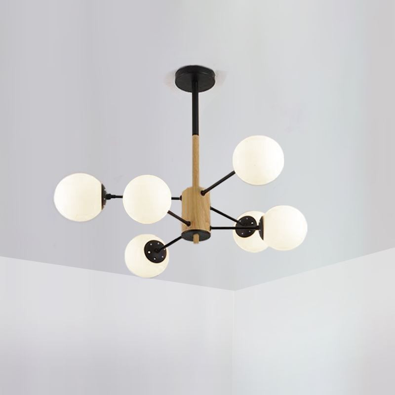 Lampada a sospensione Magic Bean in legno stile nordico