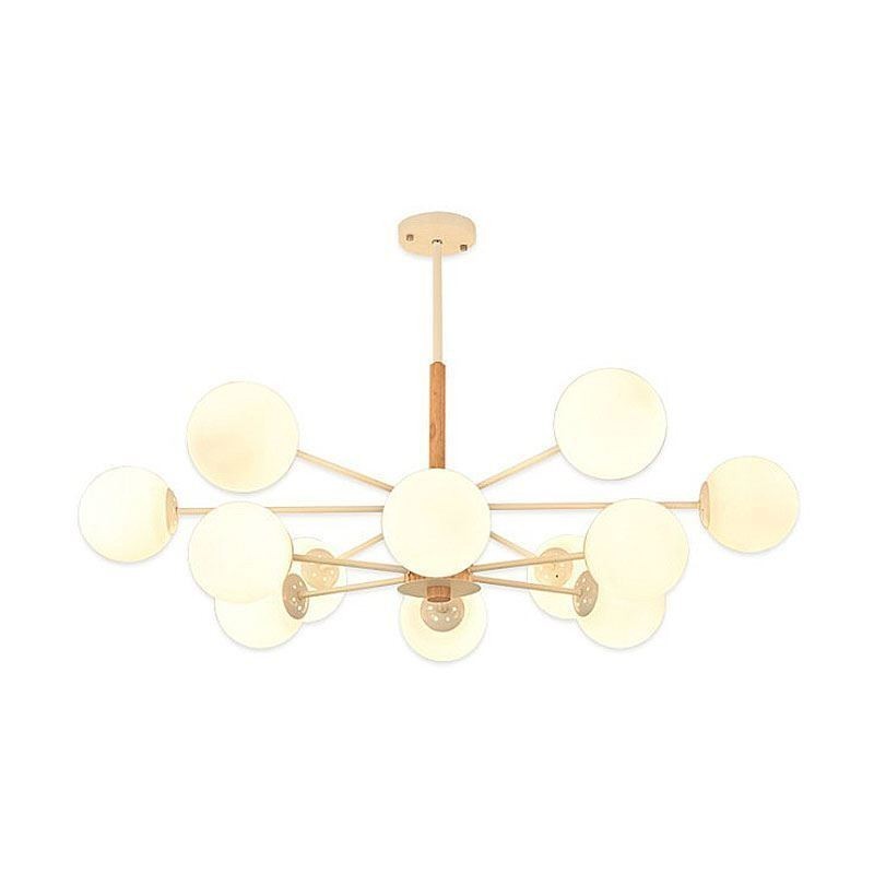 Lampada a sospensione Magic Bean in legno stile nordico