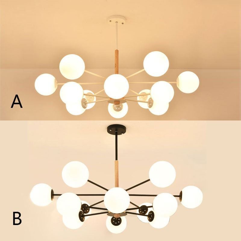 Lampada a sospensione Magic Bean in legno stile nordico
