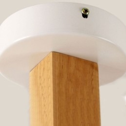 Lampada a sospensione Nordic in ferro e legno, 5/6/8 luci, attacco E26/E27