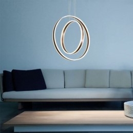 Lampada a sospensione ad anello in acrilico nordico