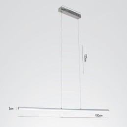 Lampada a sospensione LED nordica in acrilico cilindrica 20W