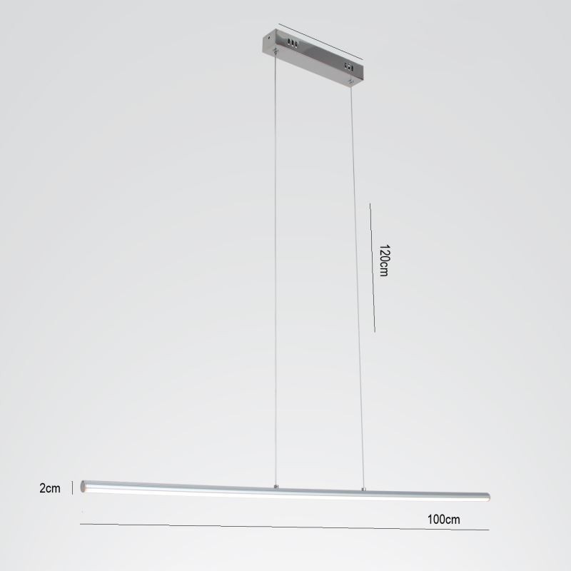 Lampada a sospensione LED nordica in acrilico cilindrica 20W