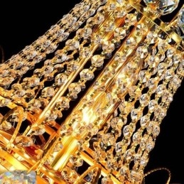 Lampadario a sospensione in cristallo stile europeo