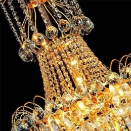 Lampadario a sospensione in cristallo stile europeo